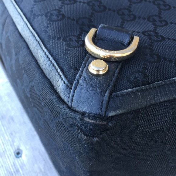 GUCCI Auth. Abbey GG Canvas D Ring Mini Tote - Picture 13 of 16